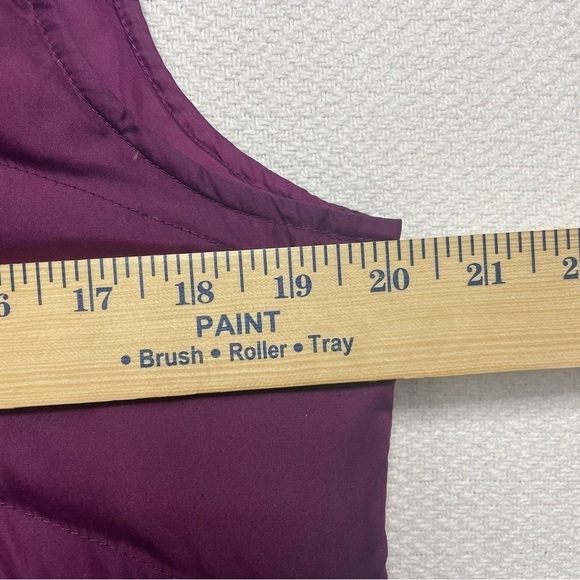 Lands’End Puffer Vest Burgundy Women’s Size Small (6-8) LandsEnd - Picture 7 of 13